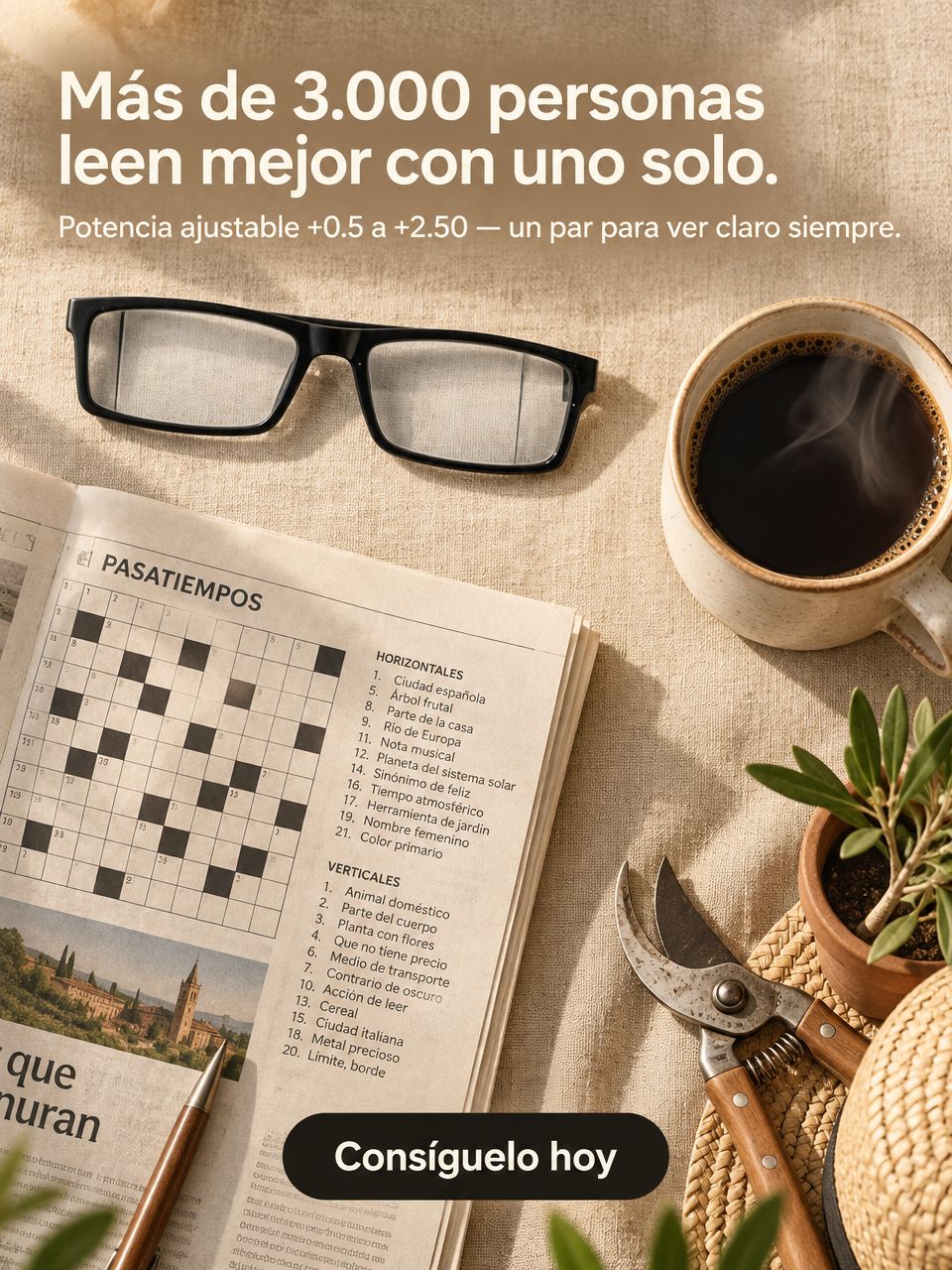 Lentes de lectura con aumento
