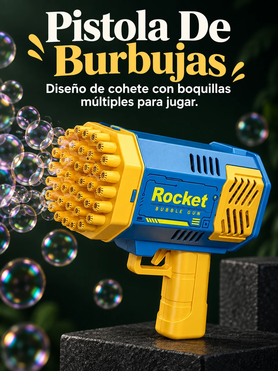 Pistola de burbujas Rocket